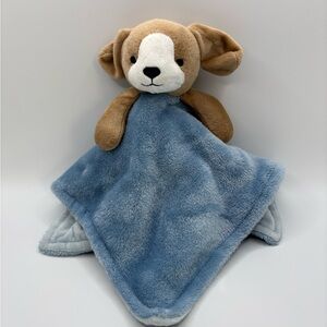2021 Carter's Puppy Dog Lovey Blue Security Blanket Stuffed Plush Animal Toy 13”
